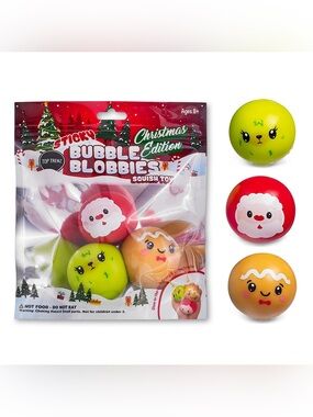 Sticky Bubble Blobbies Christmas Edition Squishy Toy - Red, Green, Yellow